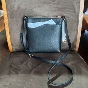 Anne Klein Black Textured Handbag